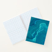 Sea Green Agate Marble Abstraction Notizblock (Innenseite)