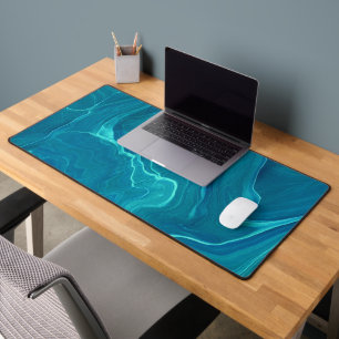 Sea Green Agate Marble Abstraction Schreibtischunterlage