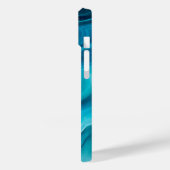 Sea Green Agate Texture Case-Mate iPhone Hülle (Rückseite / Links)