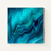 Sea Green Agate Texture Notizblock (Rückseite)