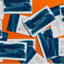 Sea Green Aquamarin Blue Paint Strip Brushstroke B