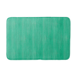 Sea Green Bamboo Wood Grain Look Badematte