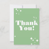 Sea Green Birday Card Dankeskarte (Rückseite)