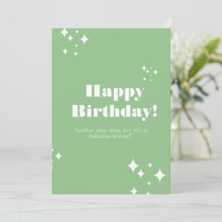 Sea Green Birday Card Einladung