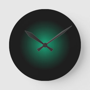 Sea Green Drama Modern Urban Art Products Runde Wanduhr