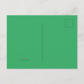 Sea Green #EEAD65, Aqua Forest Ankündigungspostkarte (Rückseite)