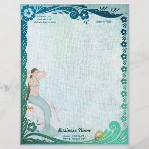 Sea Green Fantasy Briefkopf