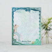 Sea Green Fantasy Briefkopf (Stehend Vorderseite)