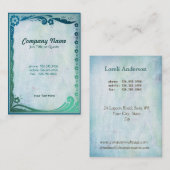 Sea Green Fantasy Visitenkarte (Vorne/Hinten)