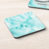 Sea Green Floral Print Hard Plastic Untersetzer (Linke Seite)