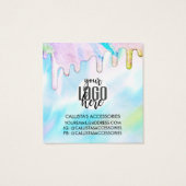 Sea Green Holographic Glitzer Tropfen erhalten Log (Rückseite)