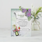 Sea Green & Lavender Bachelor Party (Stehend Vorderseite)