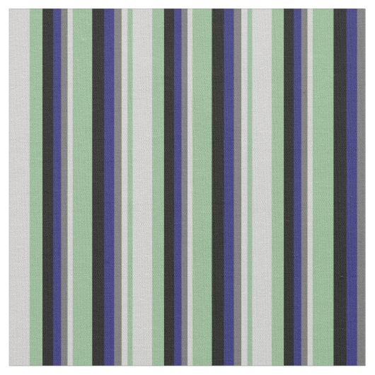 Sea Green, Light Gray, Dim Gray, Blue & Black Stoff (Nahaufnahme)