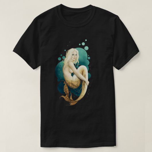 Sea Green Mermaid T-Shirt (Design vorne)