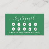 Sea Green ql-Code-Firmenlogo Treuekarte (Vorderseite)