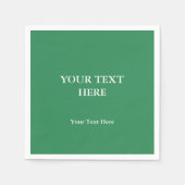 Sea Green Schlicht Elegante Modernes Minimalistisc Serviette (Vorderseite)