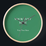 Sea Green Schlicht Elegante Modernes Minimalistisc Uhr<br><div class="desc">Erleben Sie dieses moderne,  elegante Design. Diese Vorlage kann an alle beruflichen Beruf angepasst werden.</div>