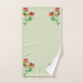 Sea Green, Vermillion Floral Badhandtuch Set (Handtuch)