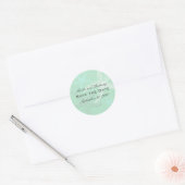 Sea Green Wedding Save the Date Stickers (Umschlag)
