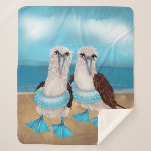 Sea Gull Beach Sherpa Blanket Sherpadecke (Vorderseite)