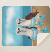 Sea Gull Beach Sherpa Blanket Sherpadecke (Vorderseite (Horizontal))