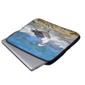 Sea Gull Bird on the Beach Art Laptop Laptopschutzhülle (Vorne Knopf)