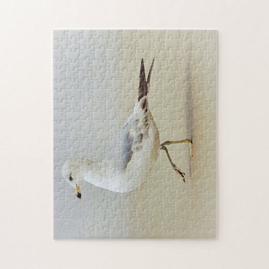 Sea Gull Bird Wandern am Strand Puzzle (Vertikal)