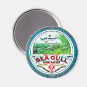 Sea Gull Hochglanzmehl Magnet (Vorderseite/Rückseite)