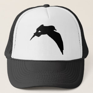 Sea Gull Silhouette in Black Hat Truckerkappe