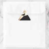 Sea Gull Sunset Dreieckiger Aufkleber (Tasche)
