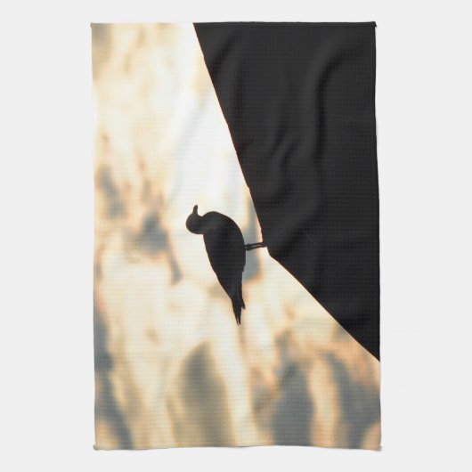 Sea Gull Sunset Geschirrtuch (Vertikal)