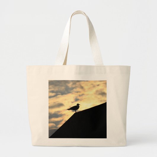 Sea Gull Sunset Jumbo Stoffbeutel (Vorne)