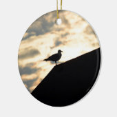 Sea Gull Sunset Keramik Ornament (Links)