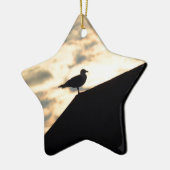 Sea Gull Sunset Keramikornament (Links)