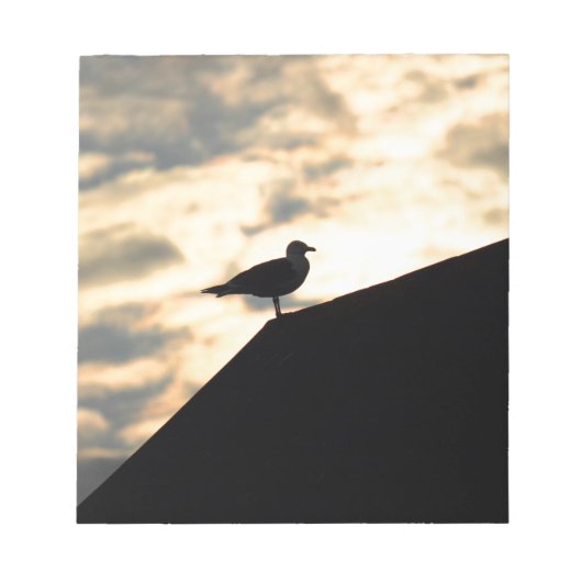 Sea Gull Sunset Notizblock (Vorderseite)
