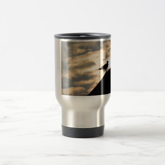 Sea Gull Sunset Reisebecher (Mittel)