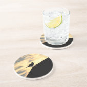 Sea Gull Sunset Sandstein Untersetzer (Seite)