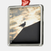 Sea Gull Sunset Silbernes Ornament (Links)