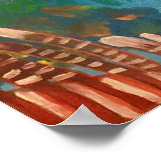 Sea Harmony von Angela Carrasquillo Poster (Ecke)