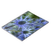 Sea Holly Thistle Monogram Notizblock (Linke Seite)