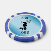 Sea Horse Blue Pokerchips (Einzeln)
