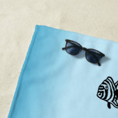 Sea Horse Blue Strandtuch (Beispiel)