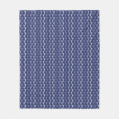 Sea Horse Chains Indigo Fleece Blanket (Vorderseite)