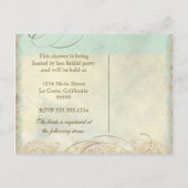 Sea Horse Coastal Beach - Brautparty Postkarte (Rückseite)