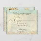 Sea Horse Coastal Beach - Einladung zur Hochzeit (Vorne/Hinten)