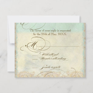 Sea Horse Coastal Beach - Hochzeitseinladung RSVP Karte