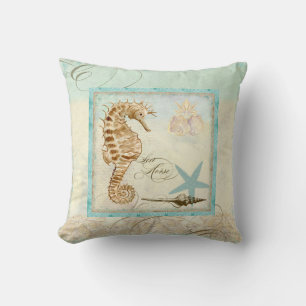 Sea Horse Coastal Beach - Wohngestaltung Kissen