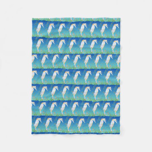 Sea Horse Fleecedecke (Vorderseite)