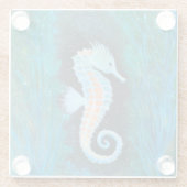 Sea Horse Glass Coaster Glasuntersetzer (Rückseite)