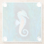 Sea Horse Glass Coaster Glasuntersetzer (Rückseite)